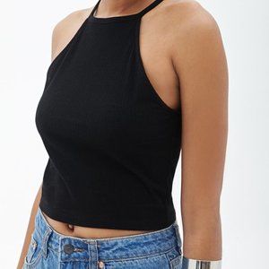 2 for $12 - Black F21 Halter Crop